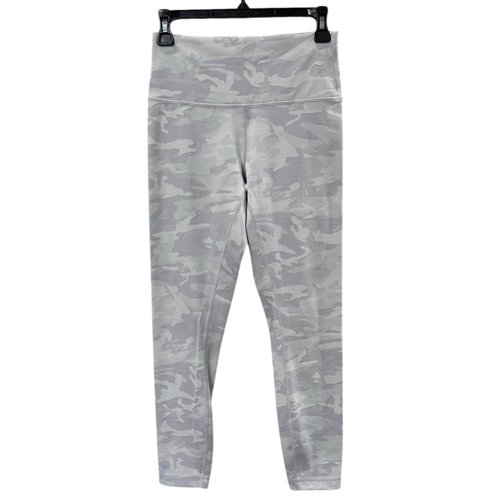Lululemon Wunder Under HR Tight 25" Camo Jacquard Alpine White Starlight Size 8